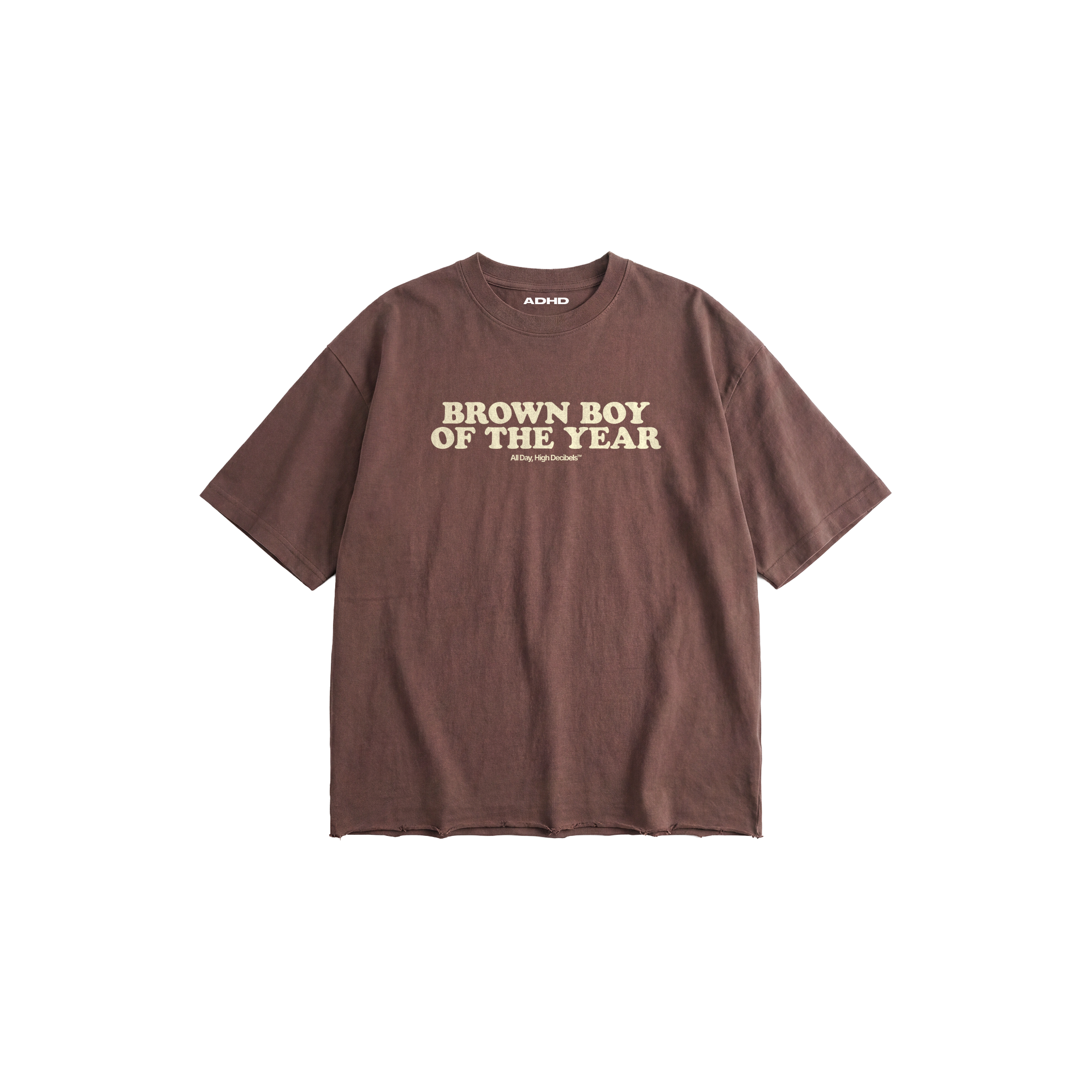brown boy cropped tee