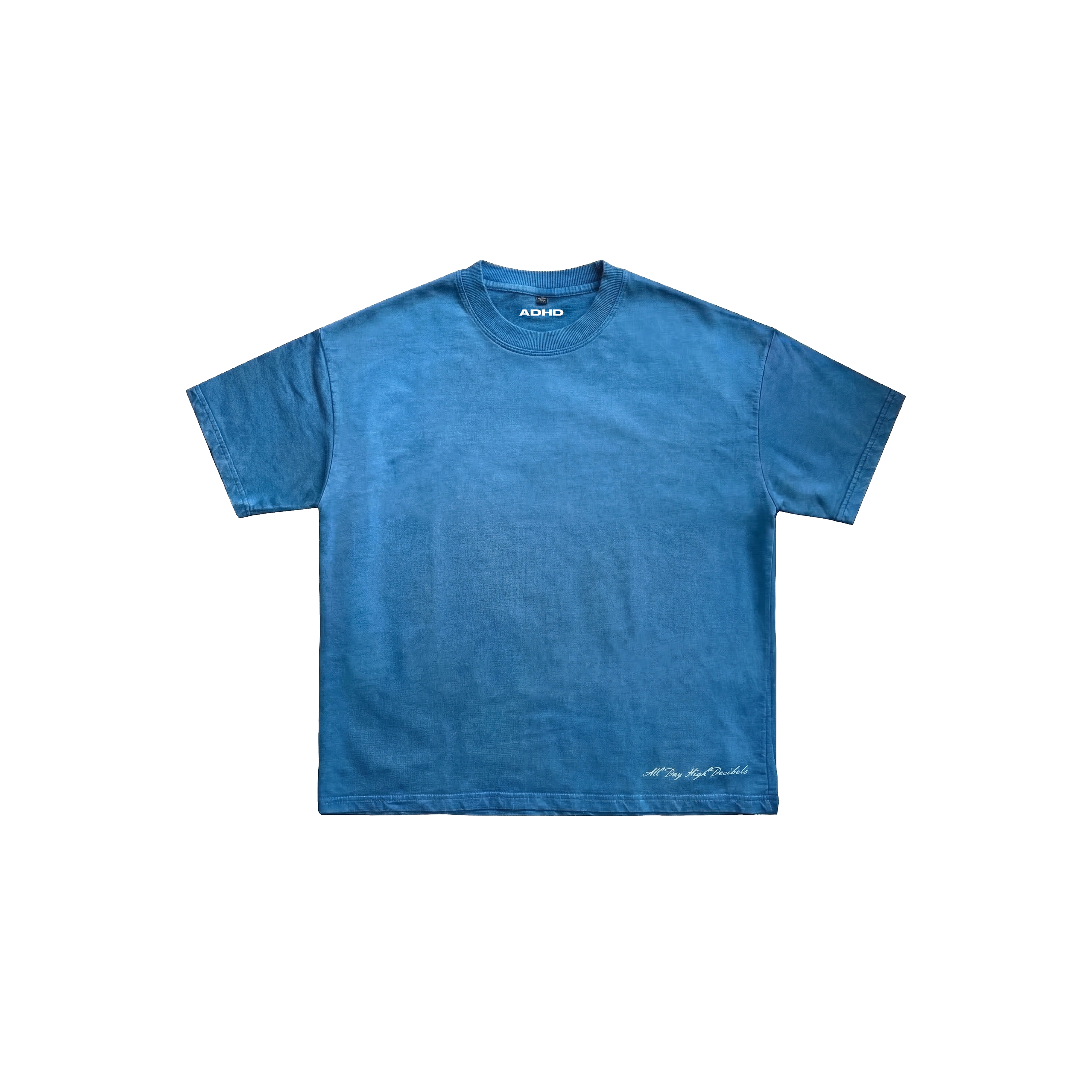 butterflies denim effect boxy tee