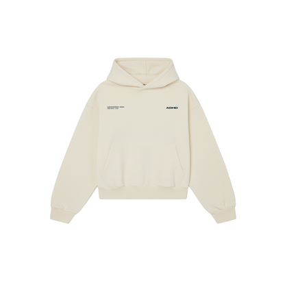 essential oversized hoodie - off white