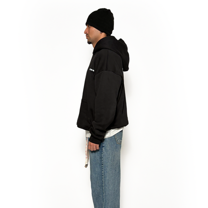 essential oversized hoodie - black