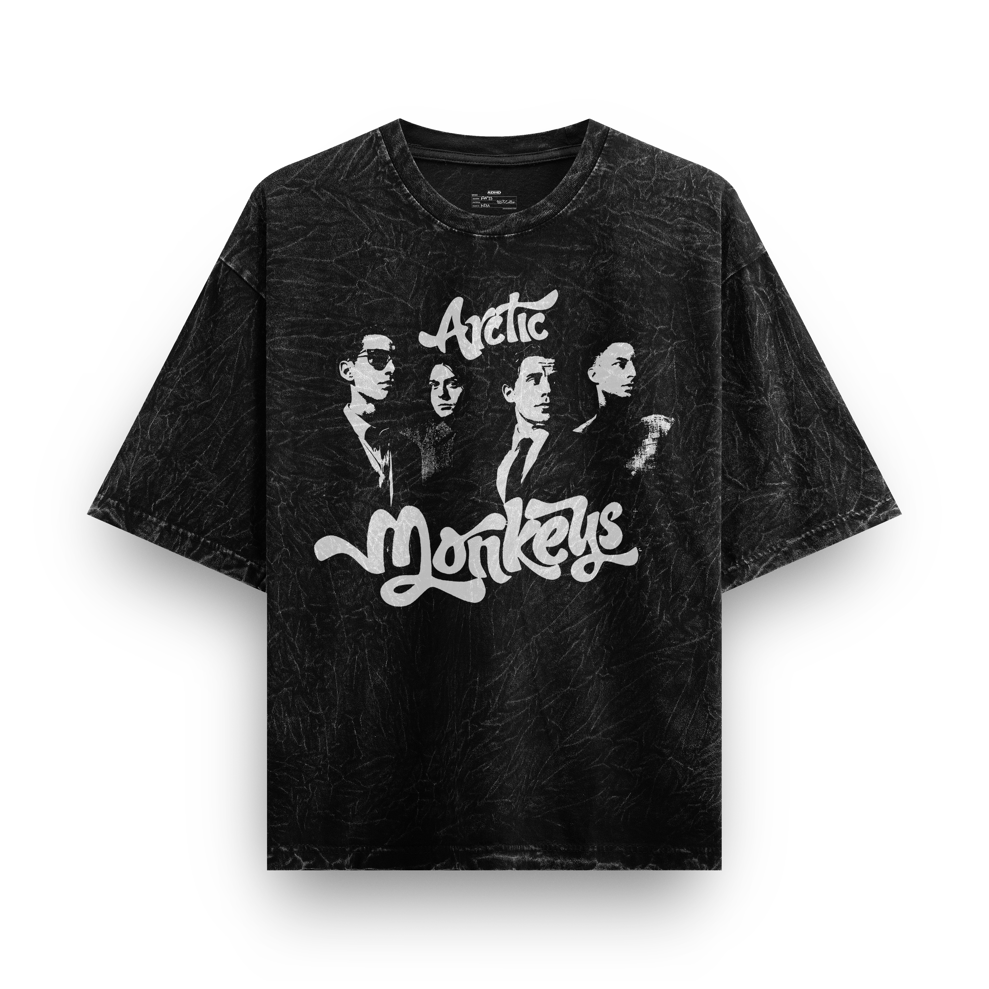 arctic monkeys vintage washed v3 oversized tee
