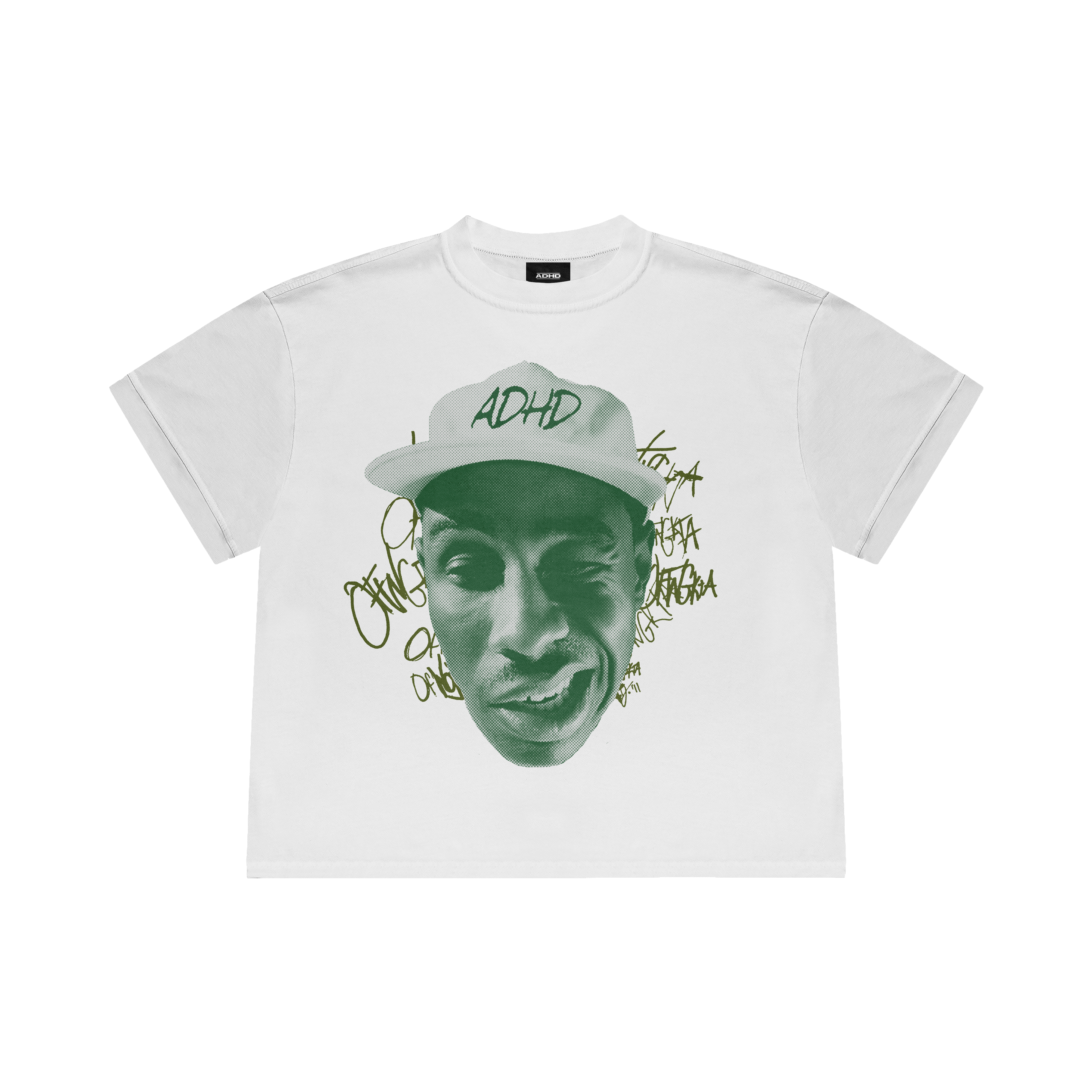 tyler adhd face oversized t-shirt