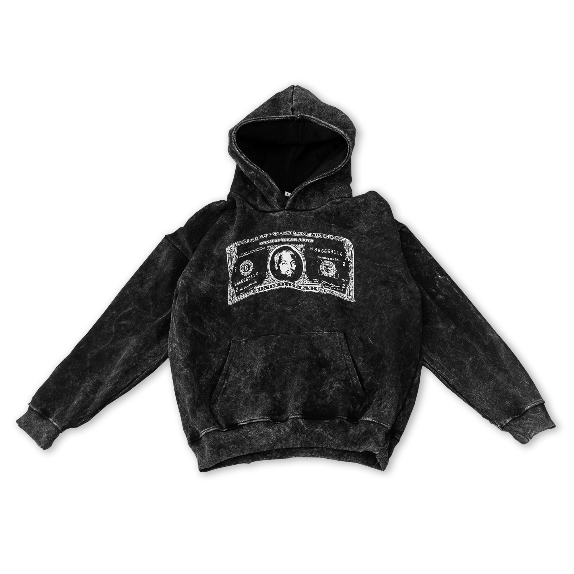 paid washed heavyweight oversized hoodie