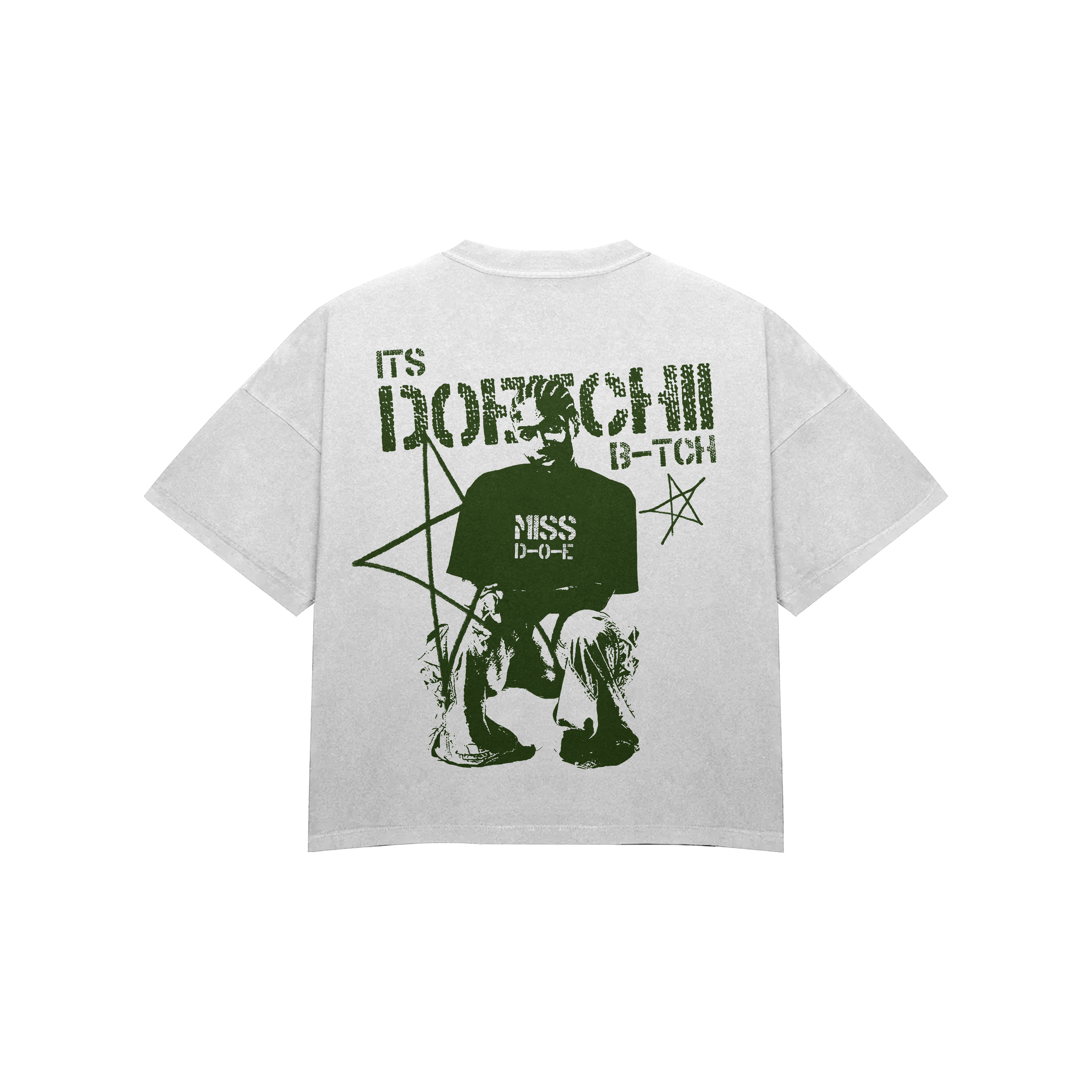 miss d-o-e oversized tee