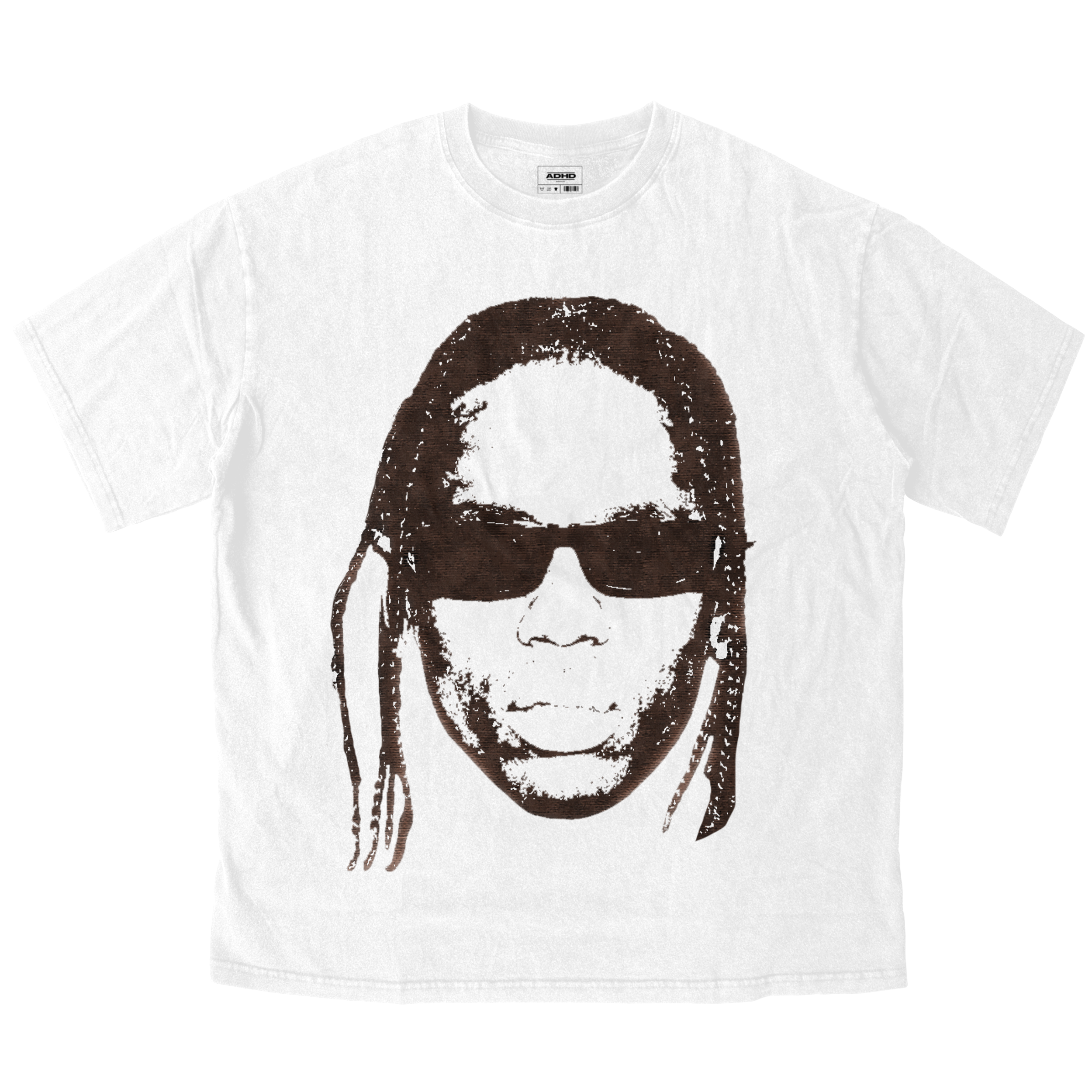 travis scott portrait oversize heavyweight t-shirt