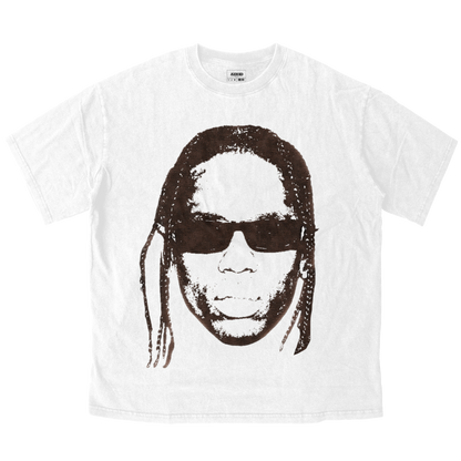 travis scott portrait oversize heavyweight t-shirt