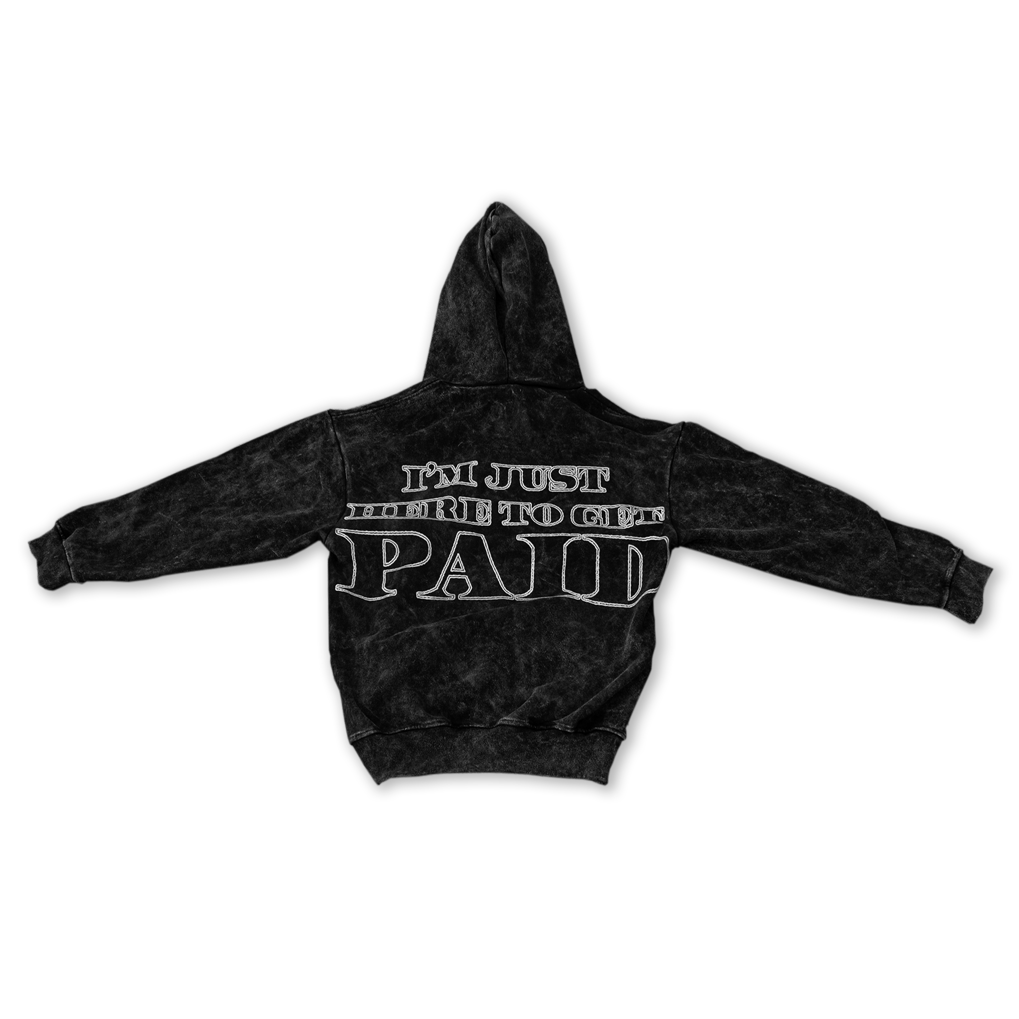 paid washed heavyweight oversized hoodie
