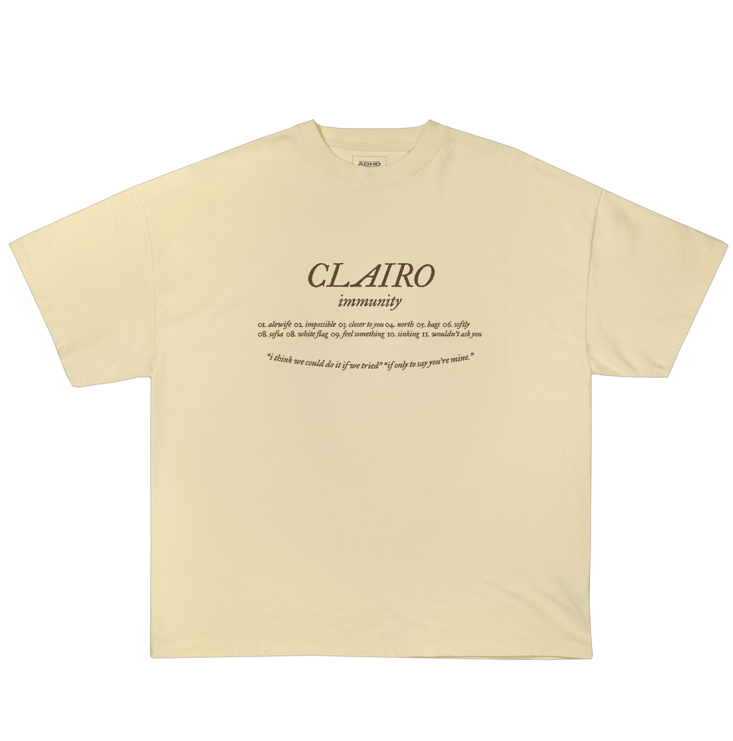 clairo immunity oversized t-shirt