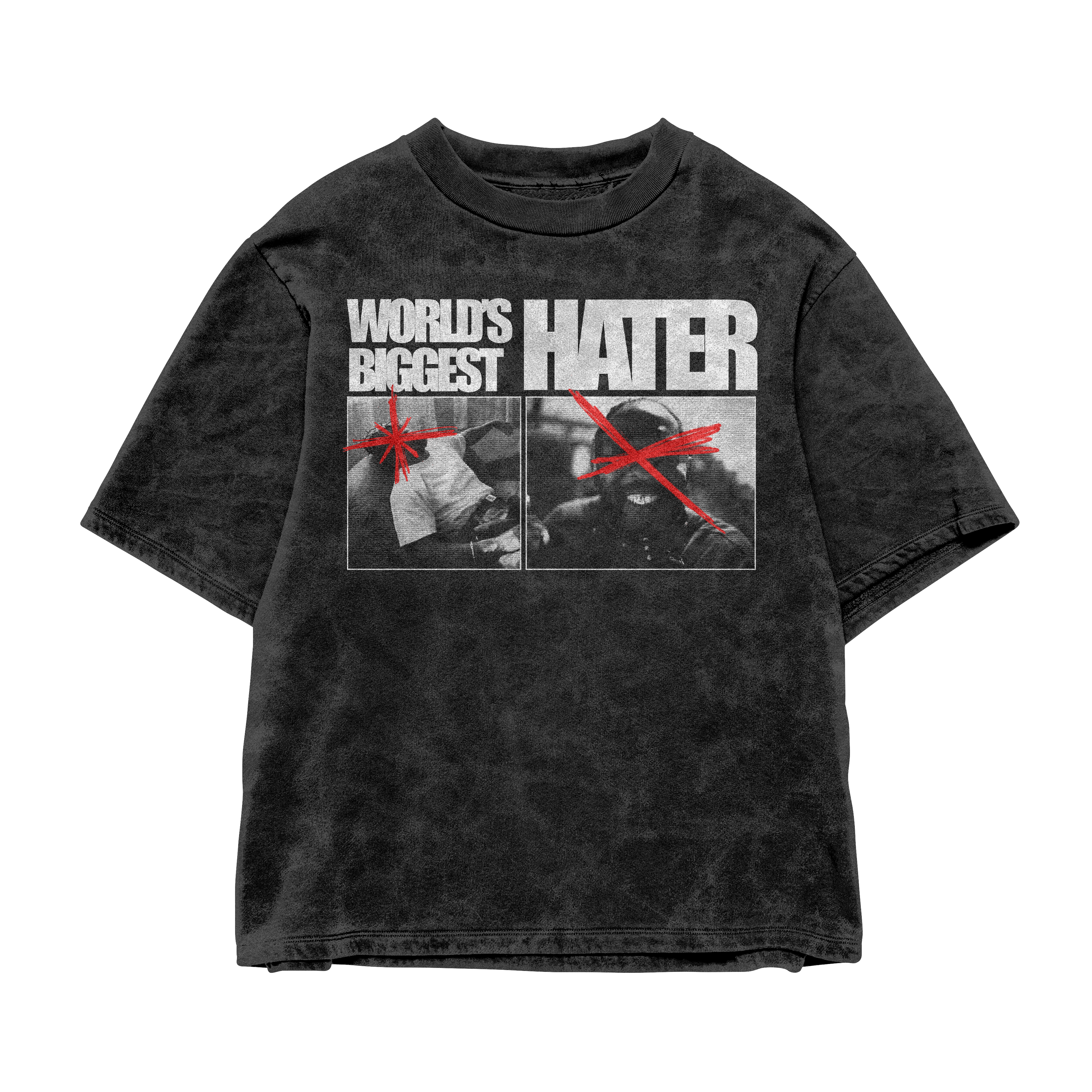 world's biggest hater washed v2 tee