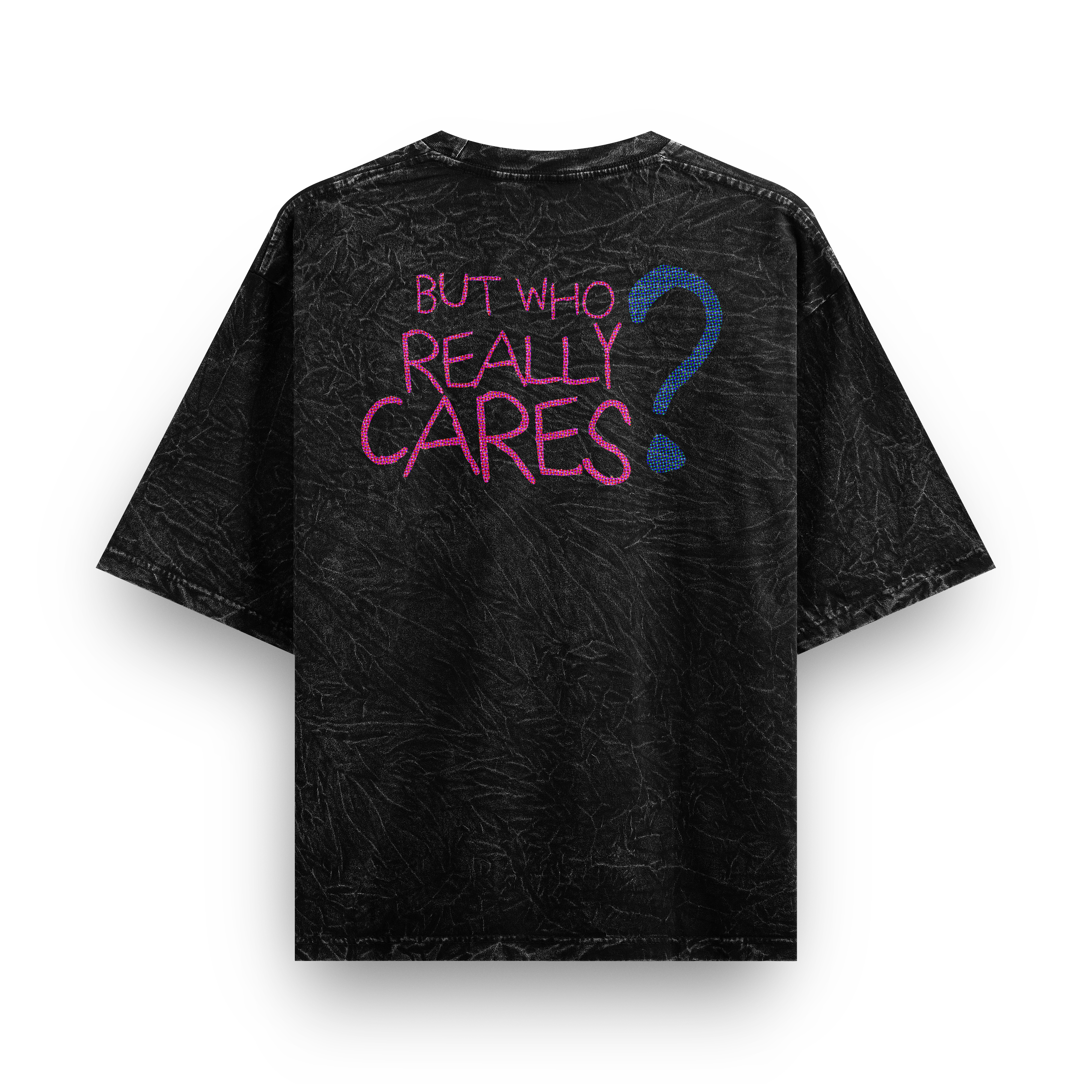 who really cares? washed v3 oversized tee