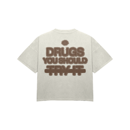 drugs heavyweight oversized t-shirt