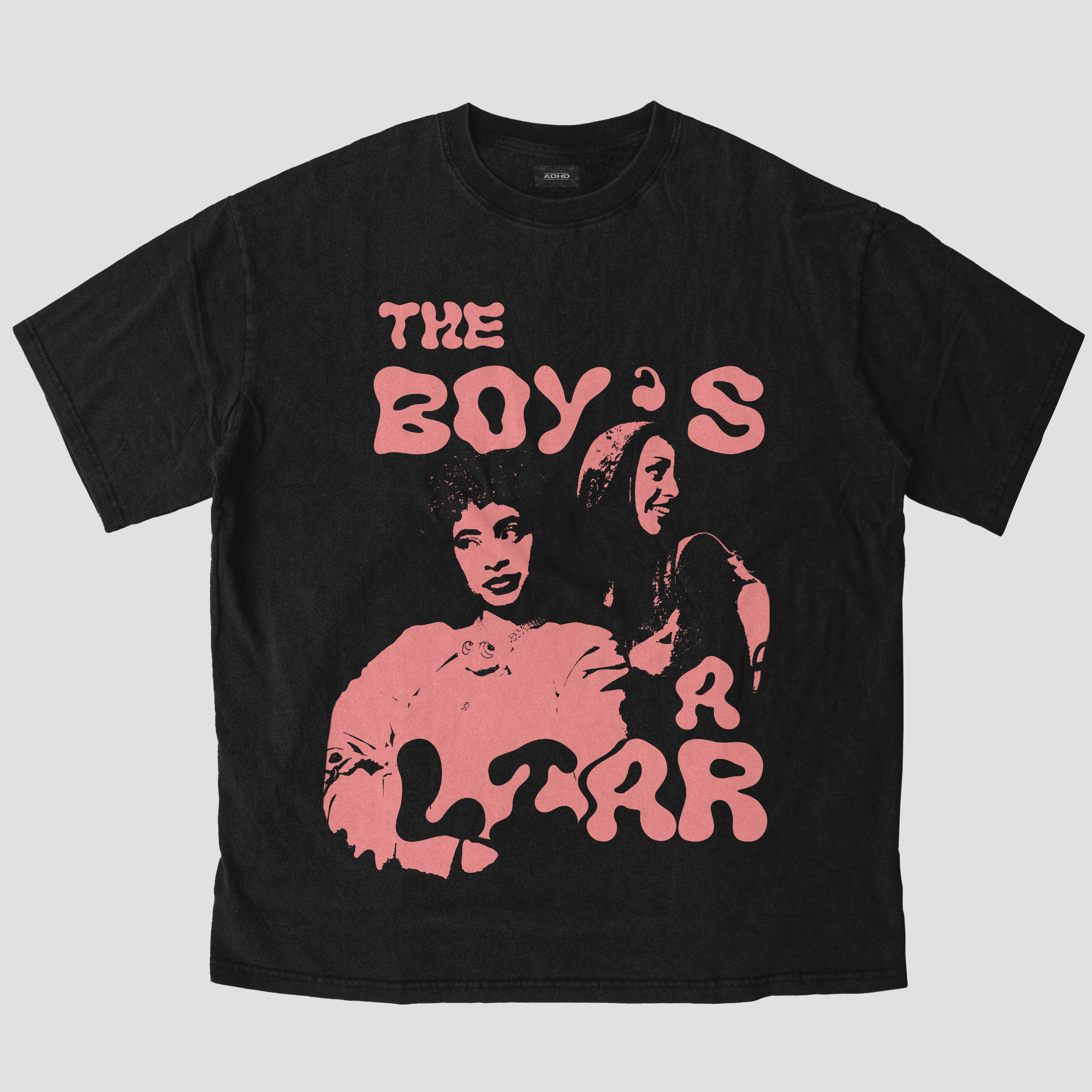 the boy's a liar oversize heavyweight t-shirt