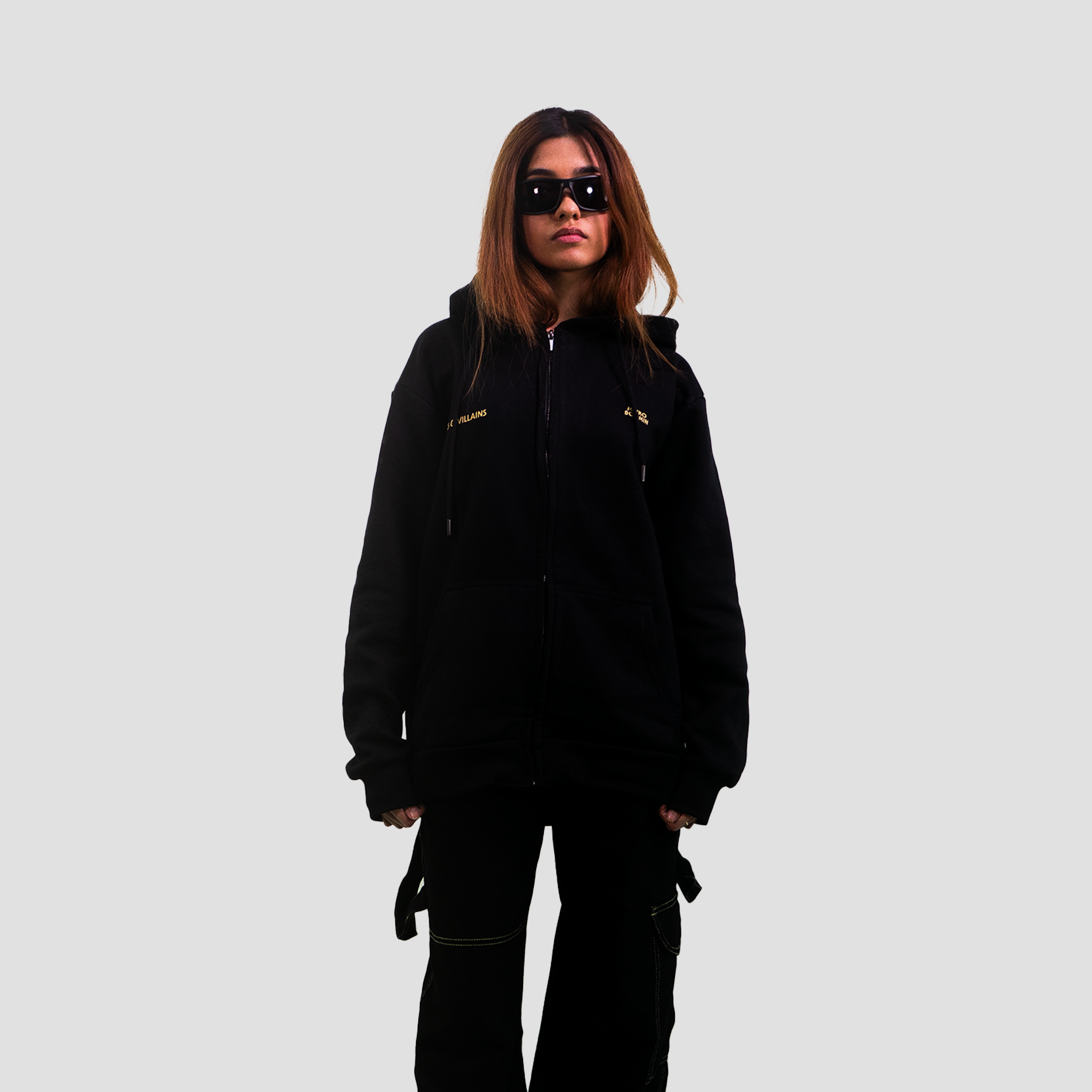 metro boomin heroes & villains heavyweight zip-up hoodie