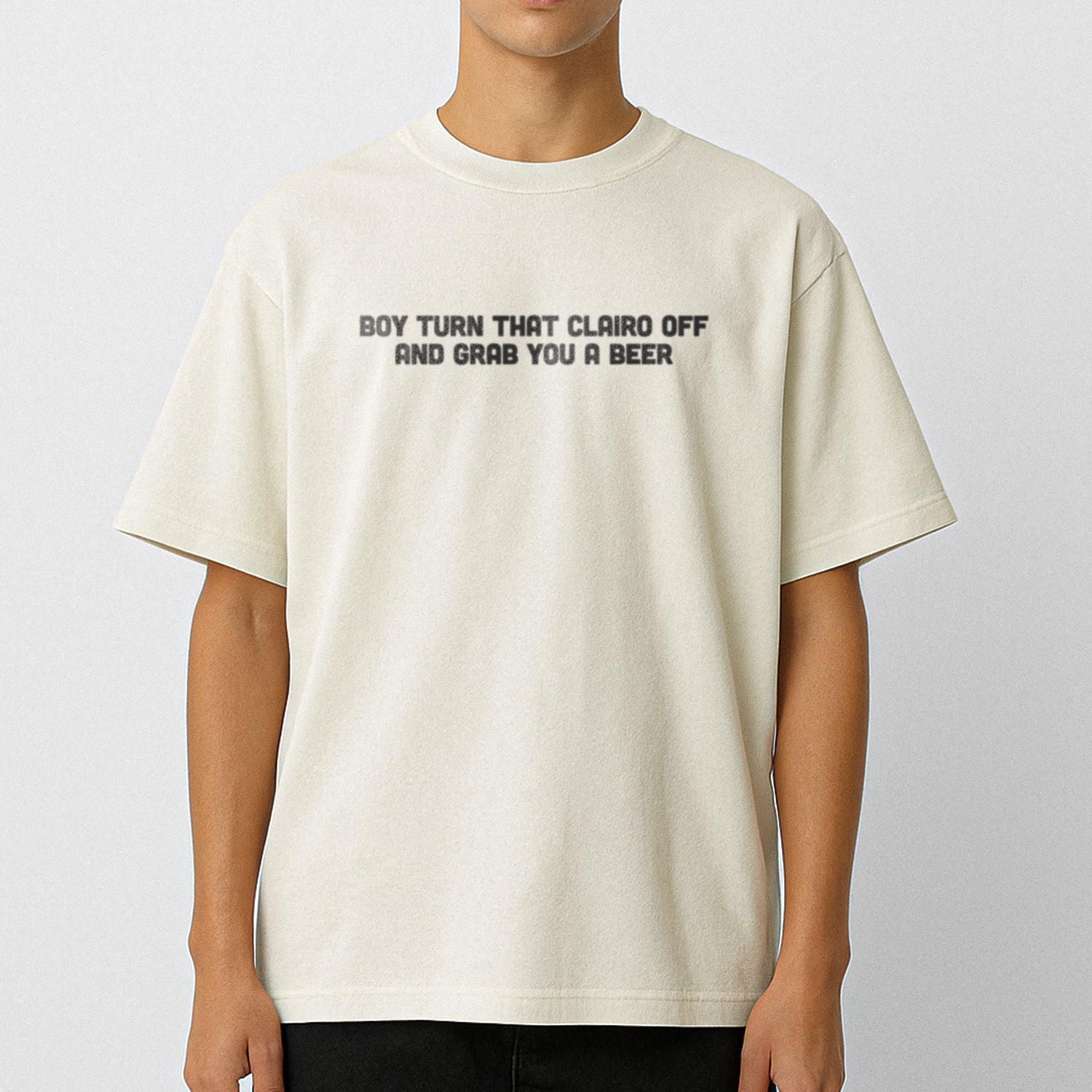 turn that clairo off heavyweight oversized t-shirt