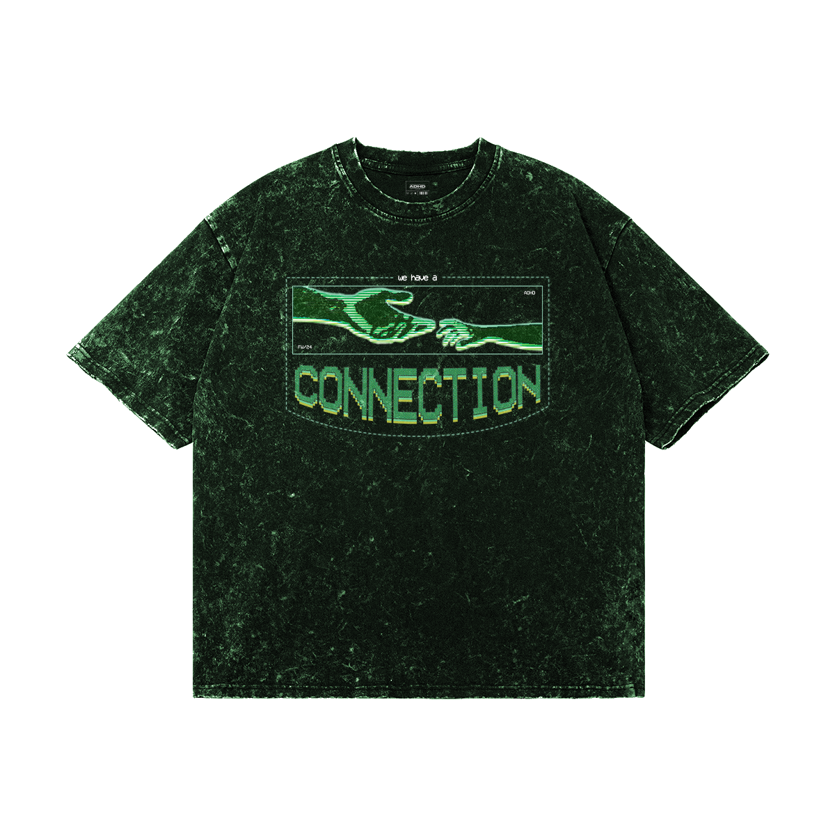 connection washed v3 oversized tee
