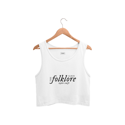 folklore taylor swift crop tank