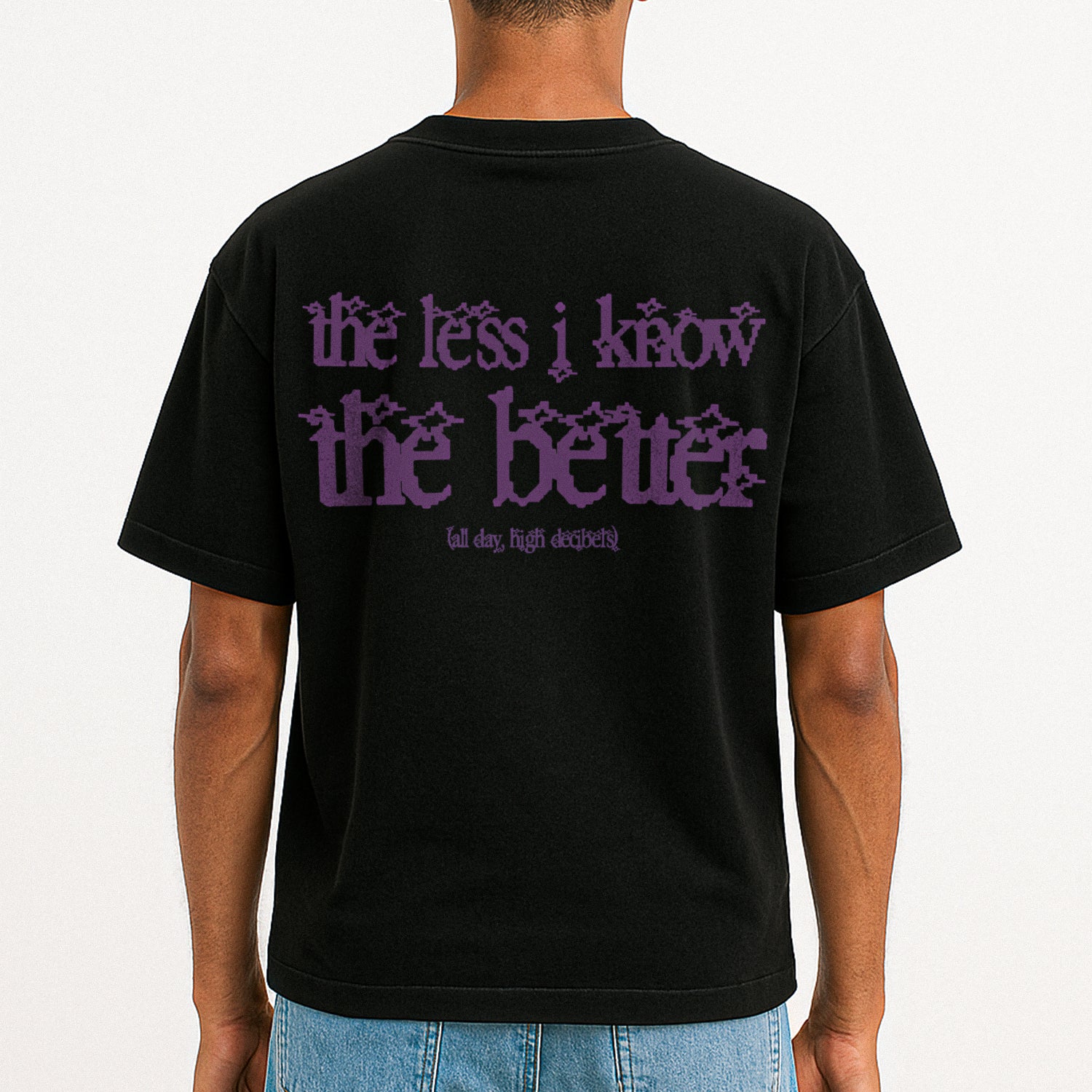 the less i know the better oversized tee