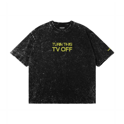 mustard washed v3 oversized tee