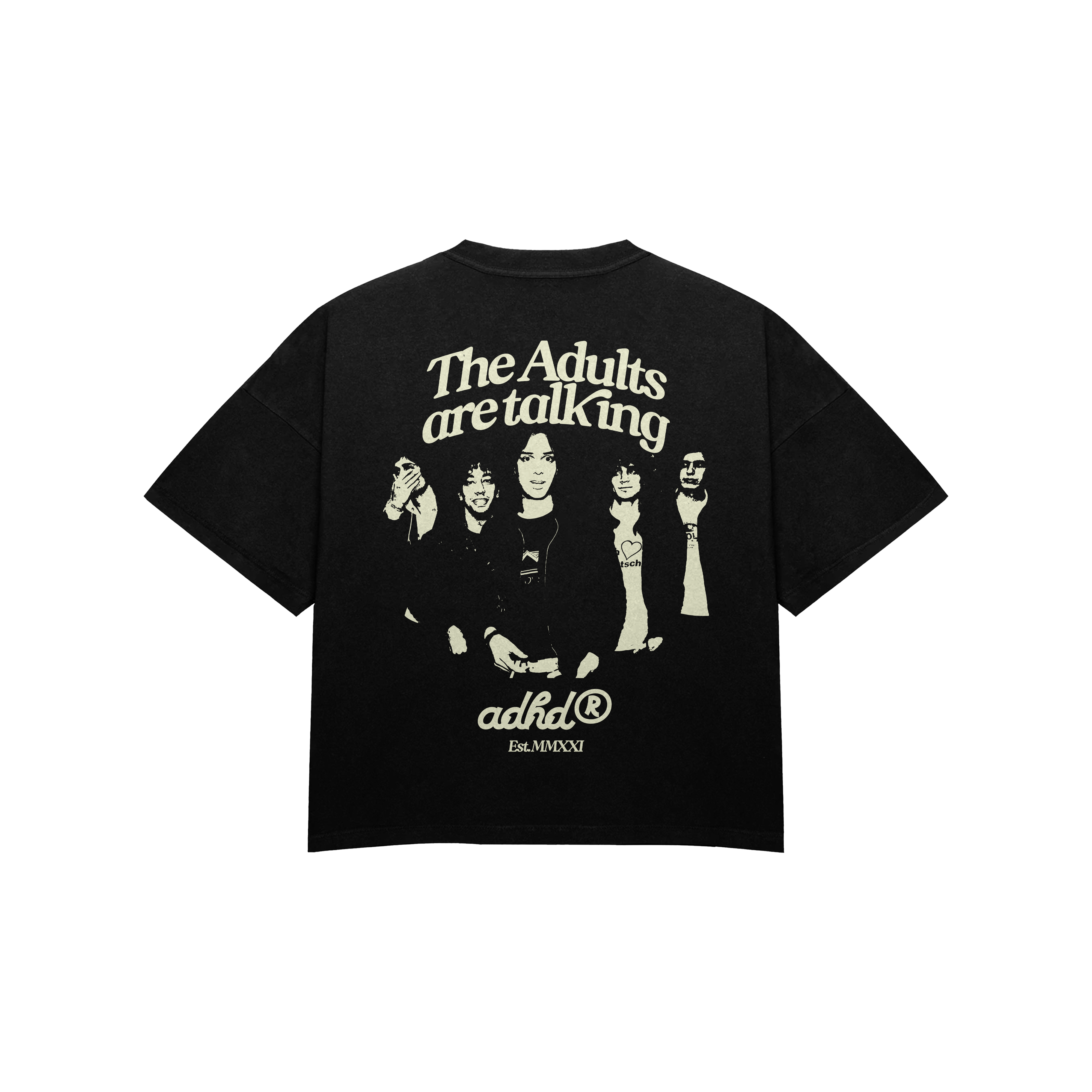 the adults are talking oversized tee