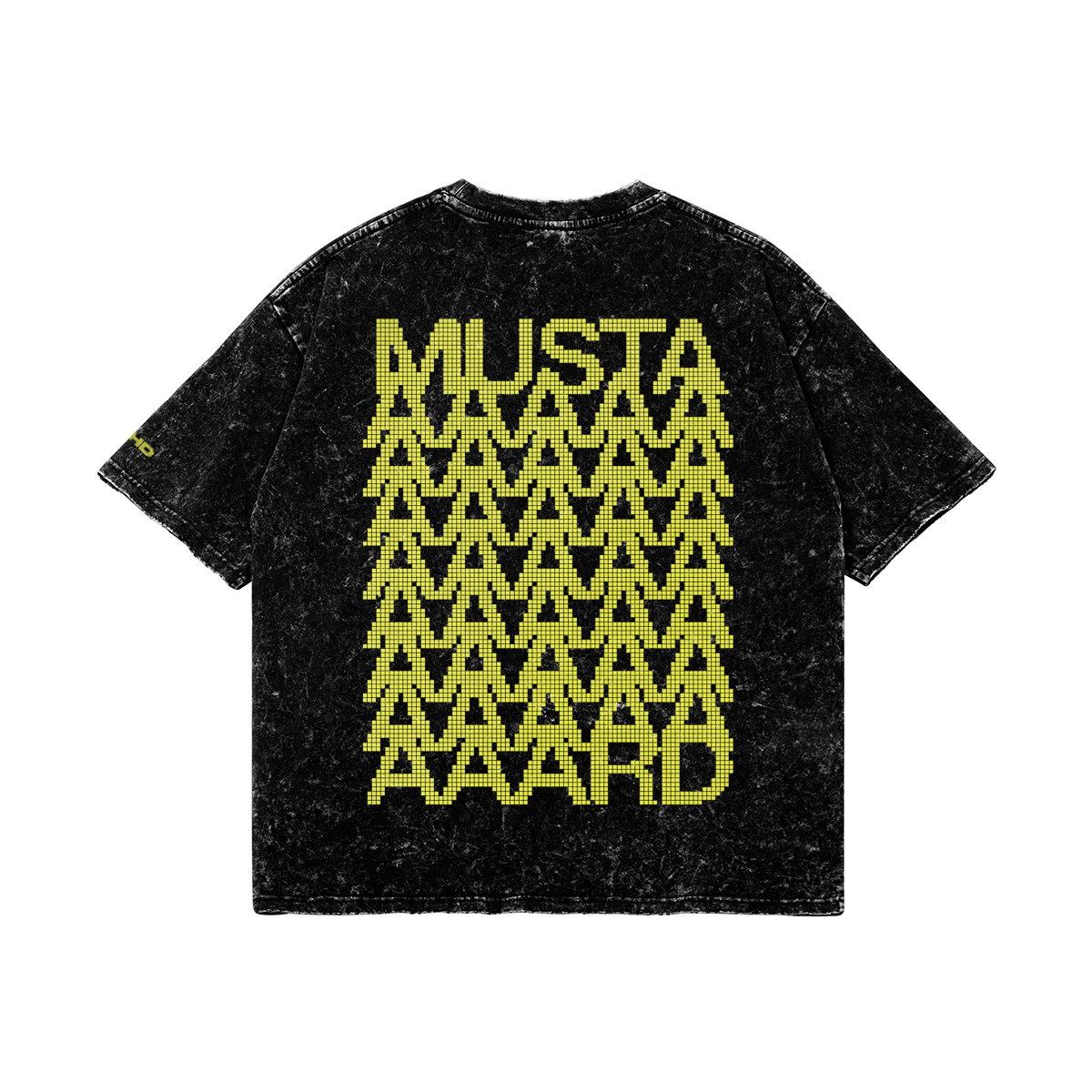 mustard washed v3 oversized tee