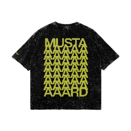 mustard washed v3 oversized tee