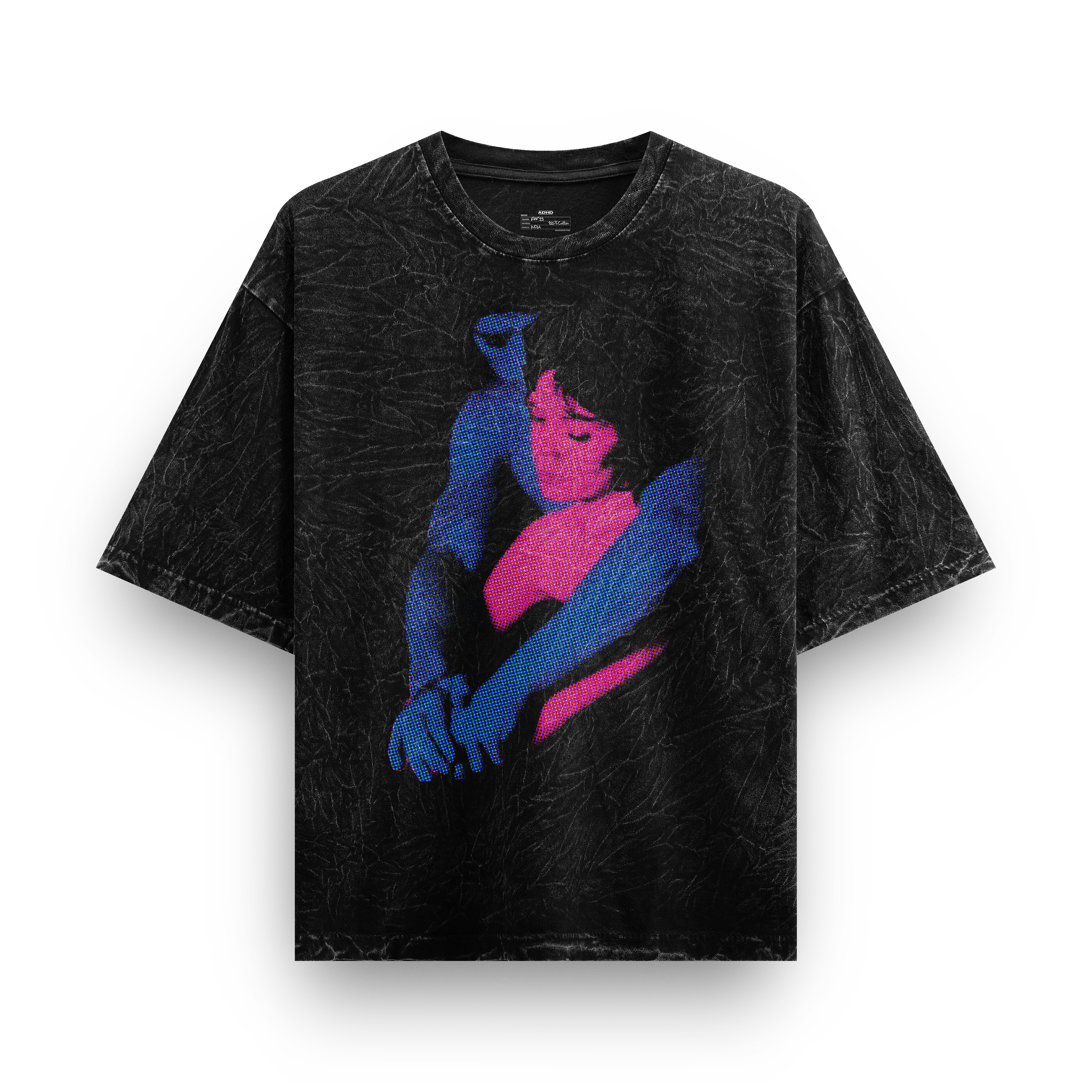 who really cares? washed v3 oversized tee