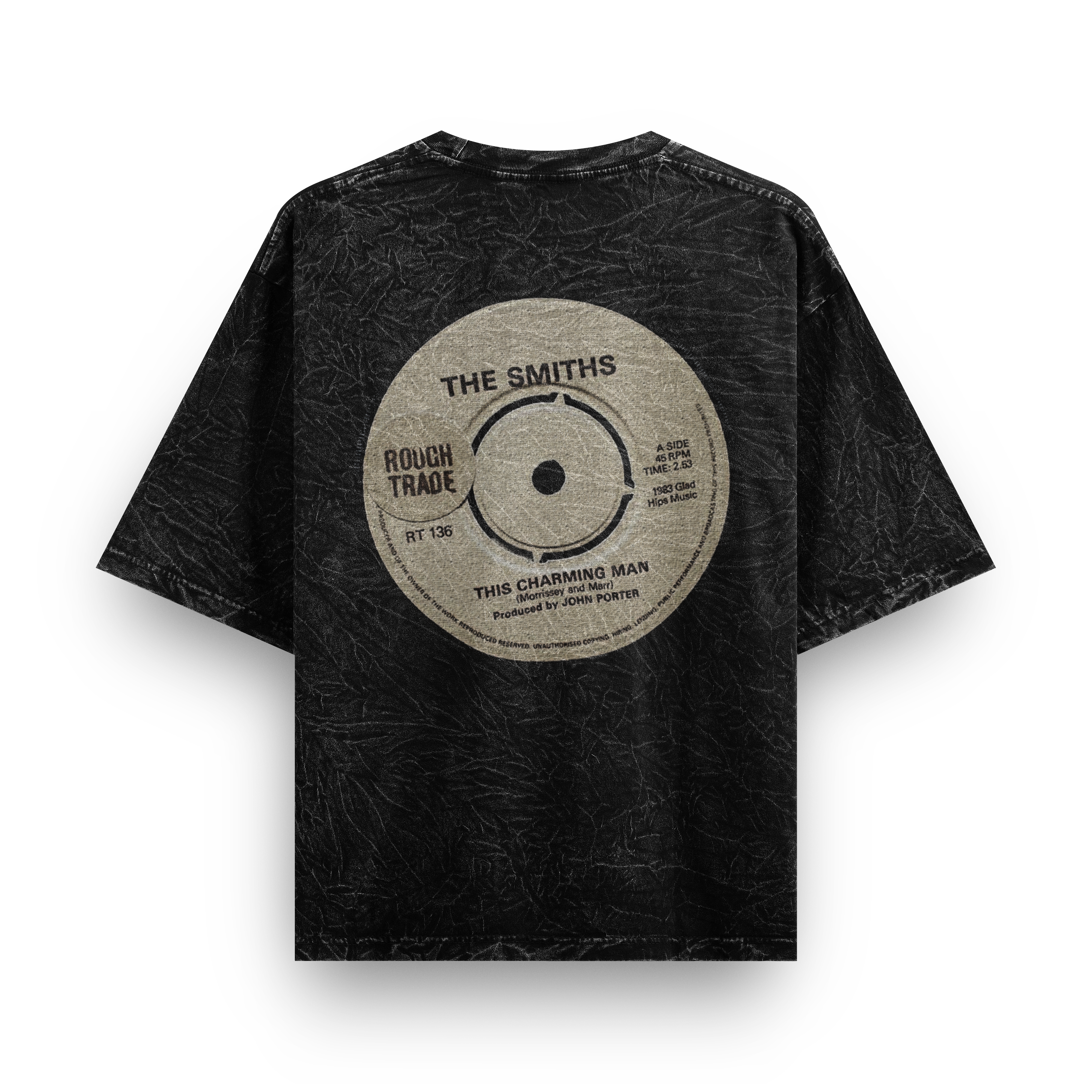 the smiths washed v3 oversized tee