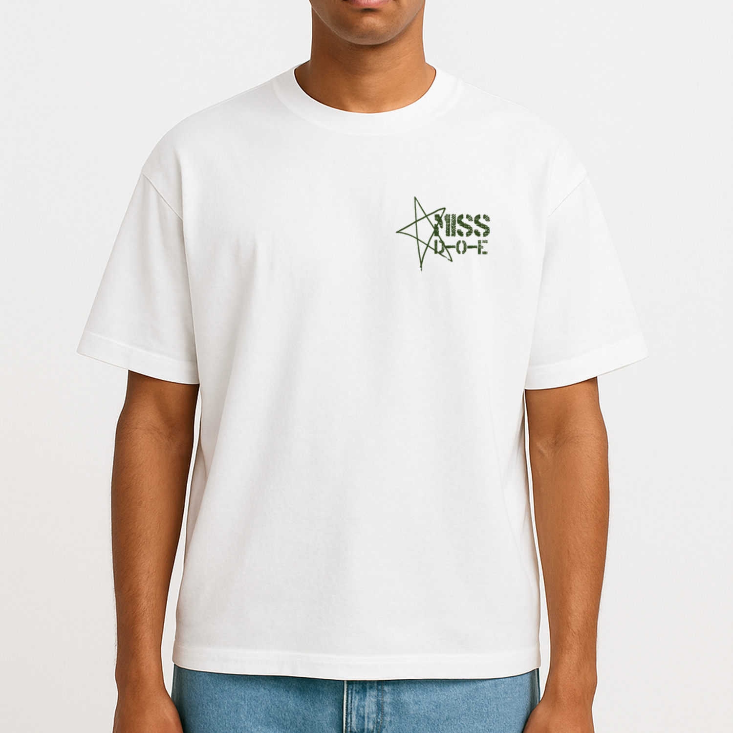 miss d-o-e oversized tee
