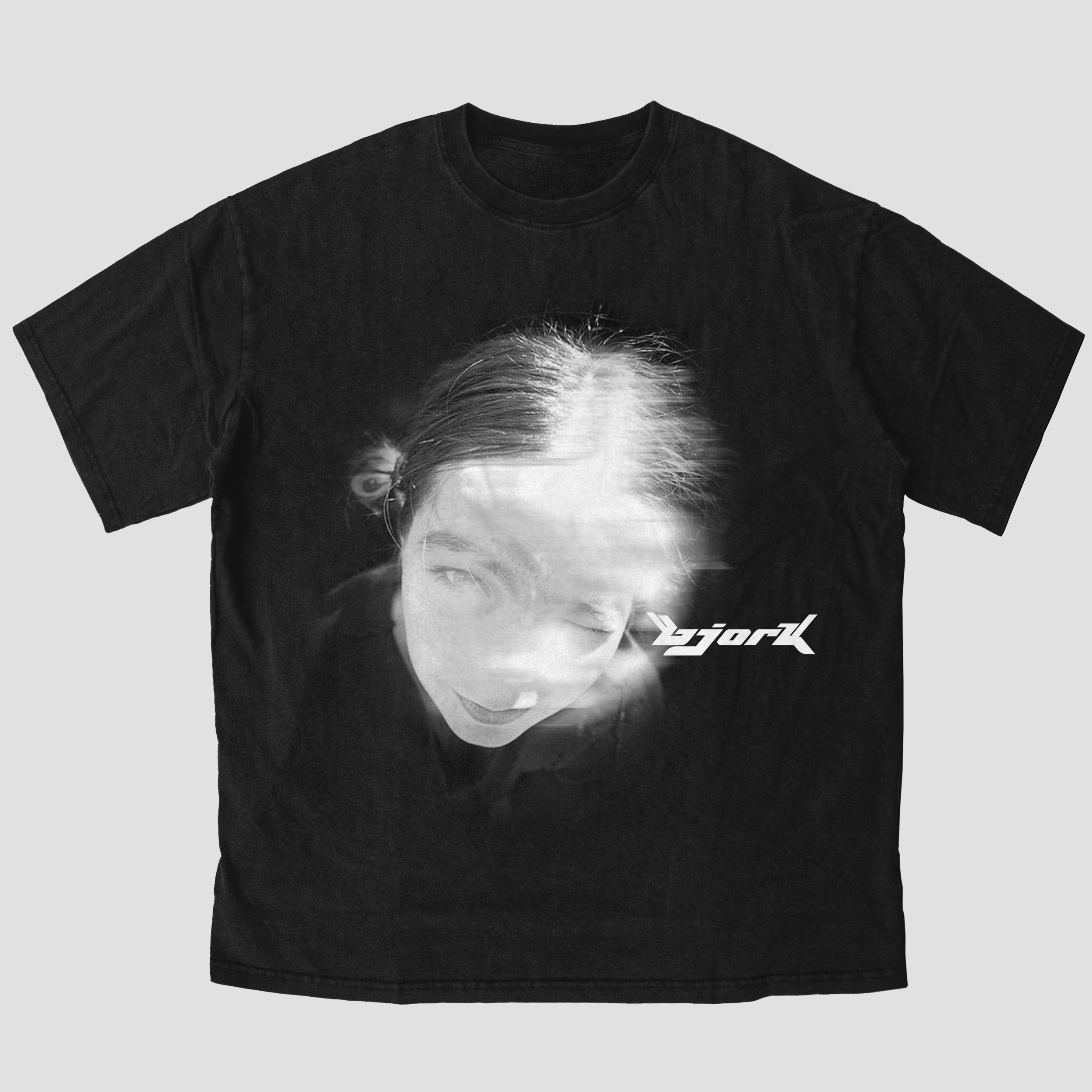 björk face oversize heavyweight t-shirt