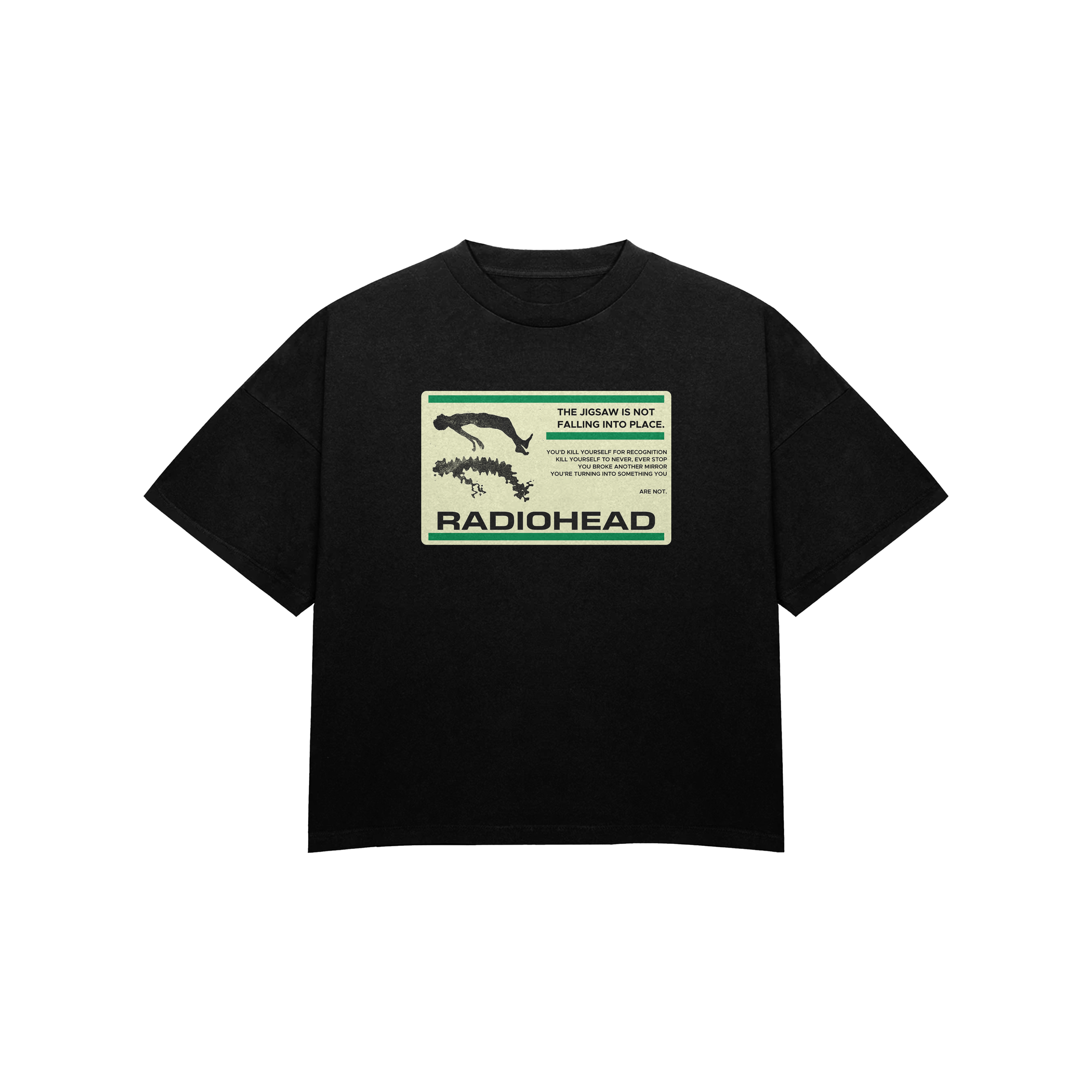 jigsaw falling into place oversized t-shirt