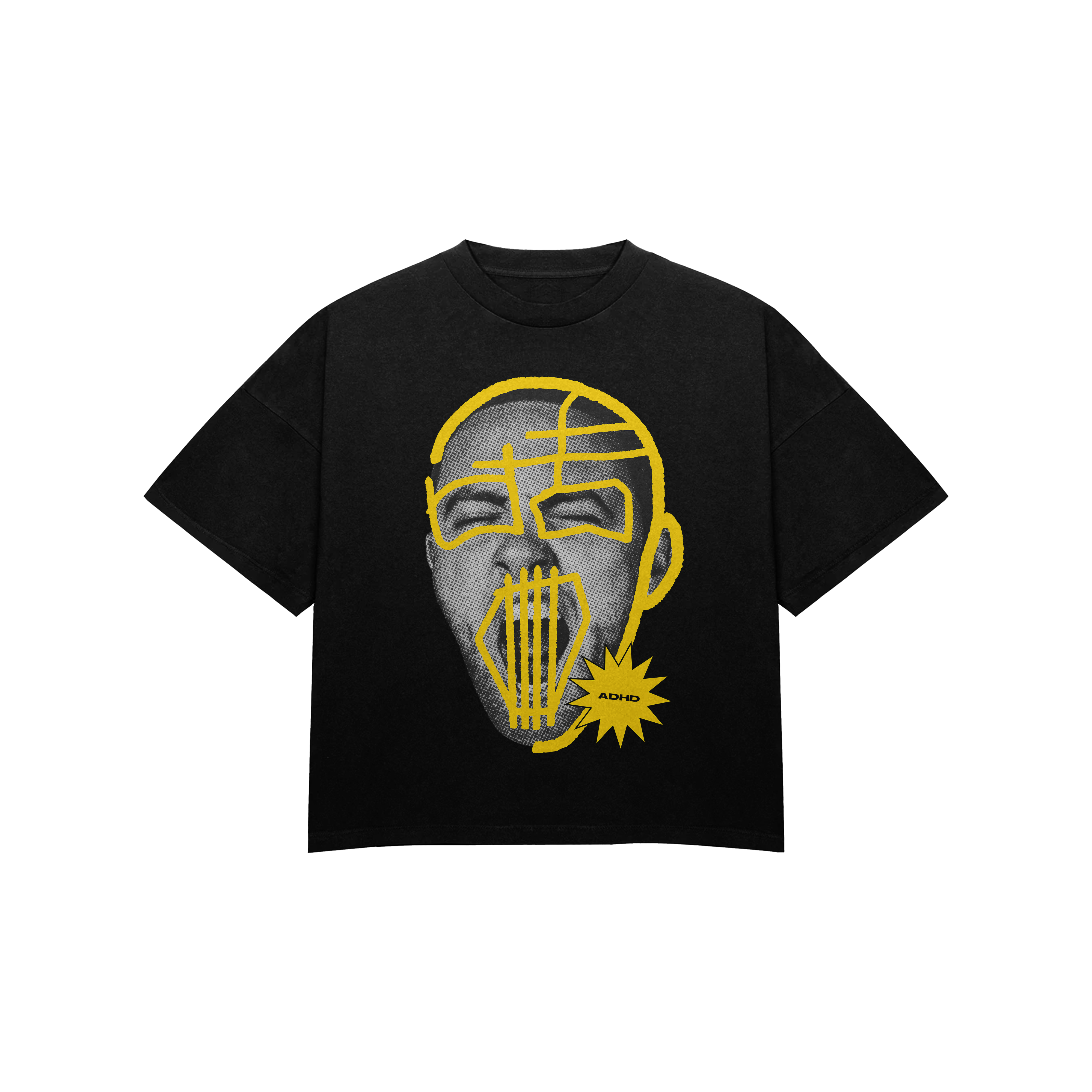 portrait graphic oversized t-shirt