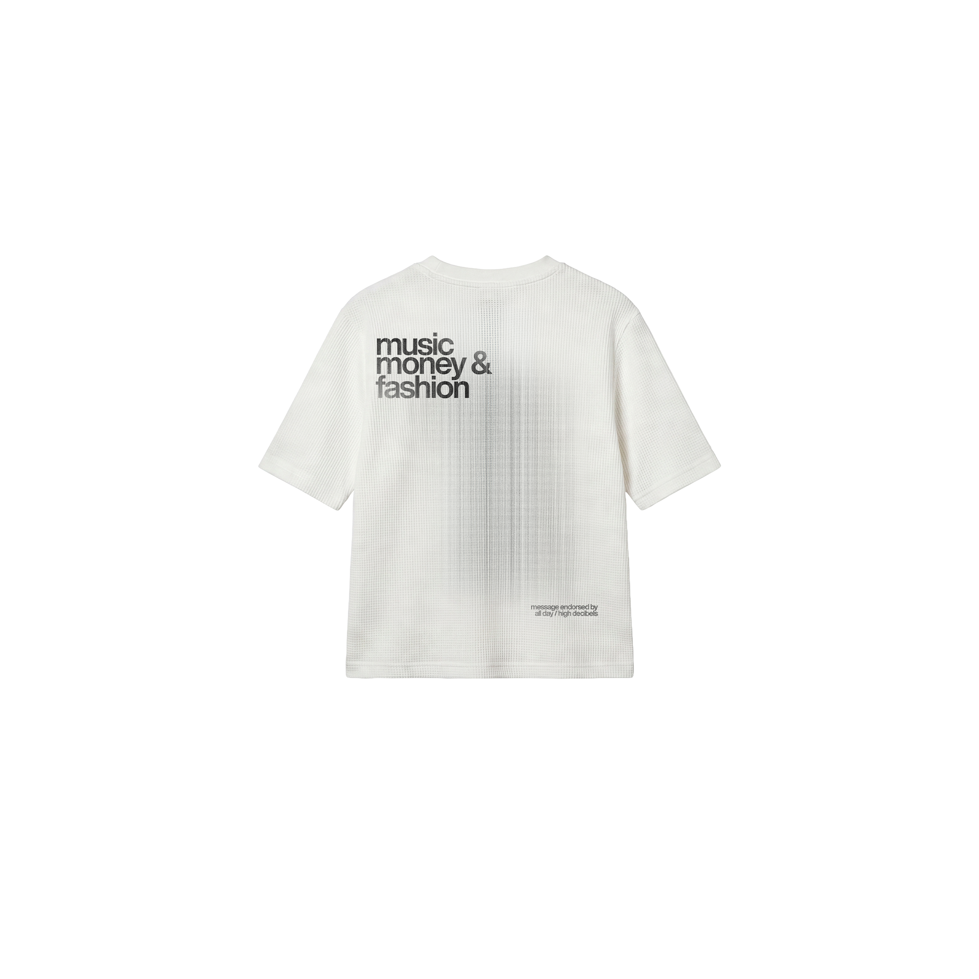 music money fashion waffle boxy tee