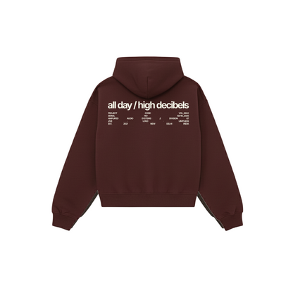 essential oversized hoodie - mocha brown