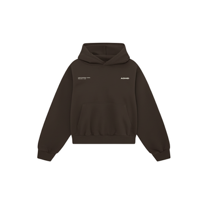 essential oversized hoodie - mocha brown