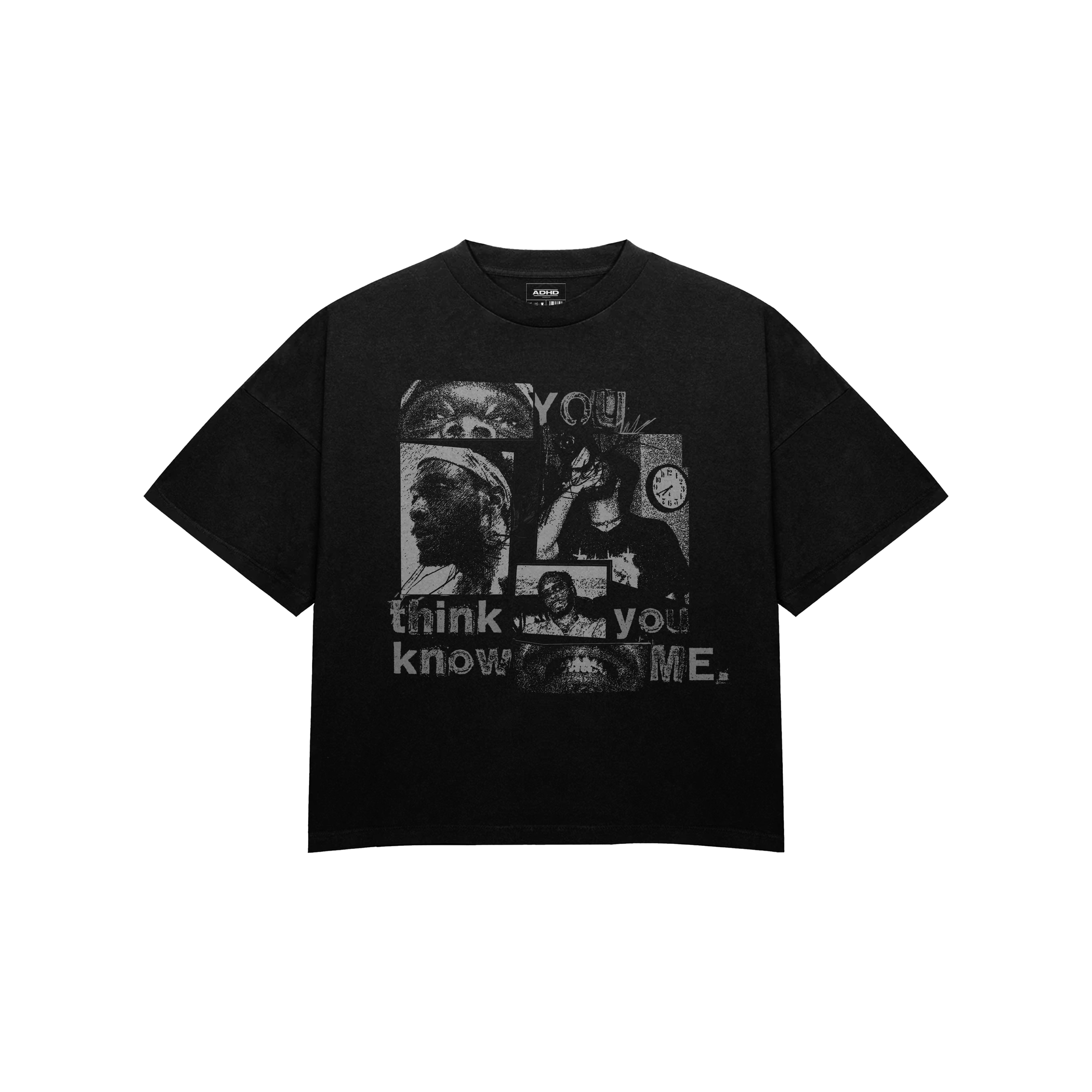 you think you know me oversized t-shirt