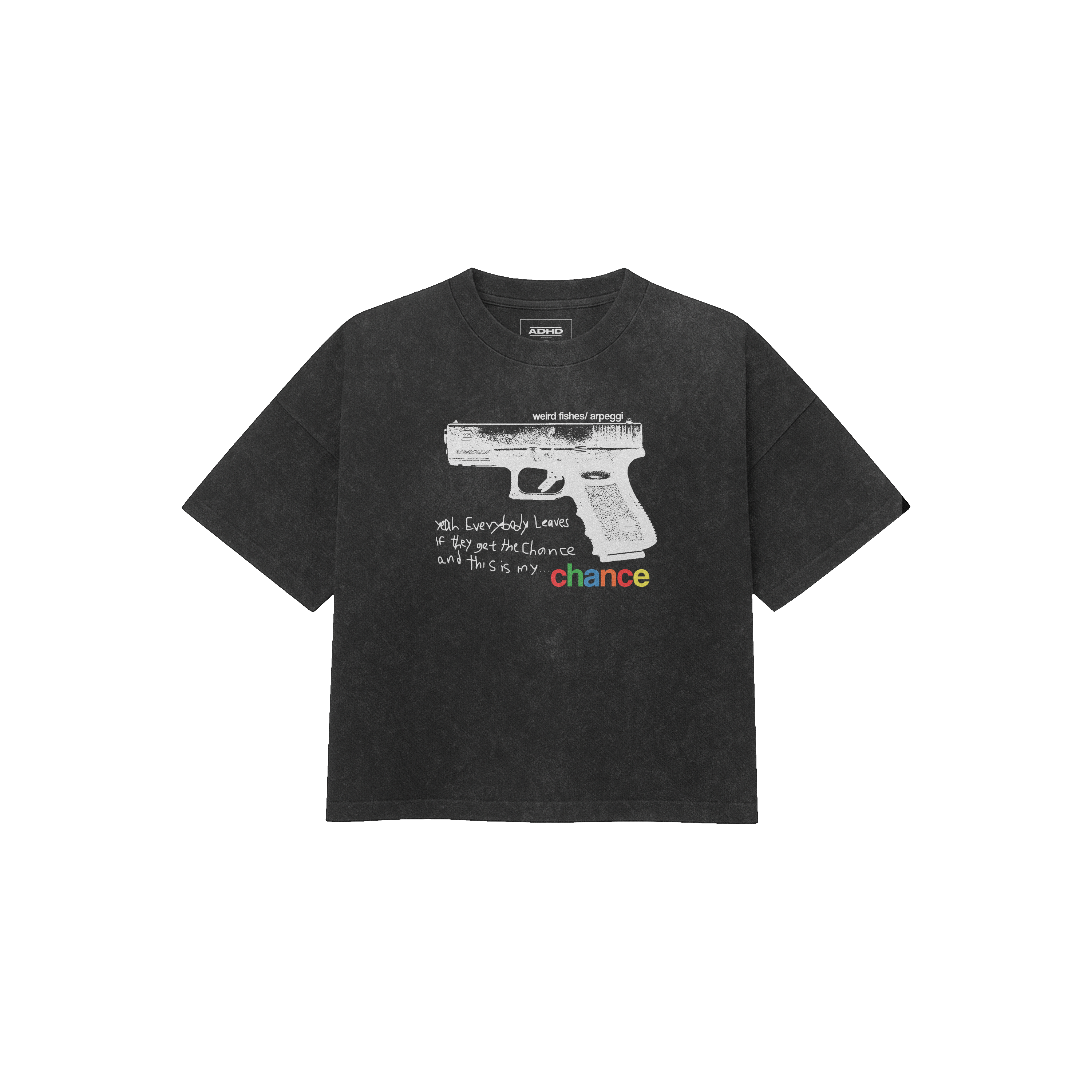 radiohead in rainbows washed v4 oversized tee