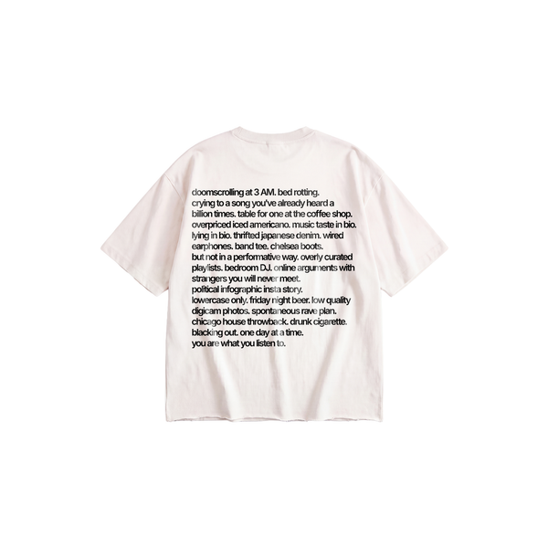 a day in the life cropped tee